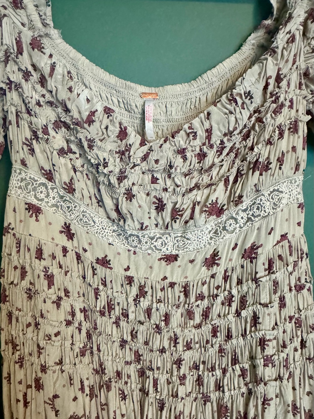 Like New Free People Bali Juniper Floral Maxi Dress - Picture 6 of 9